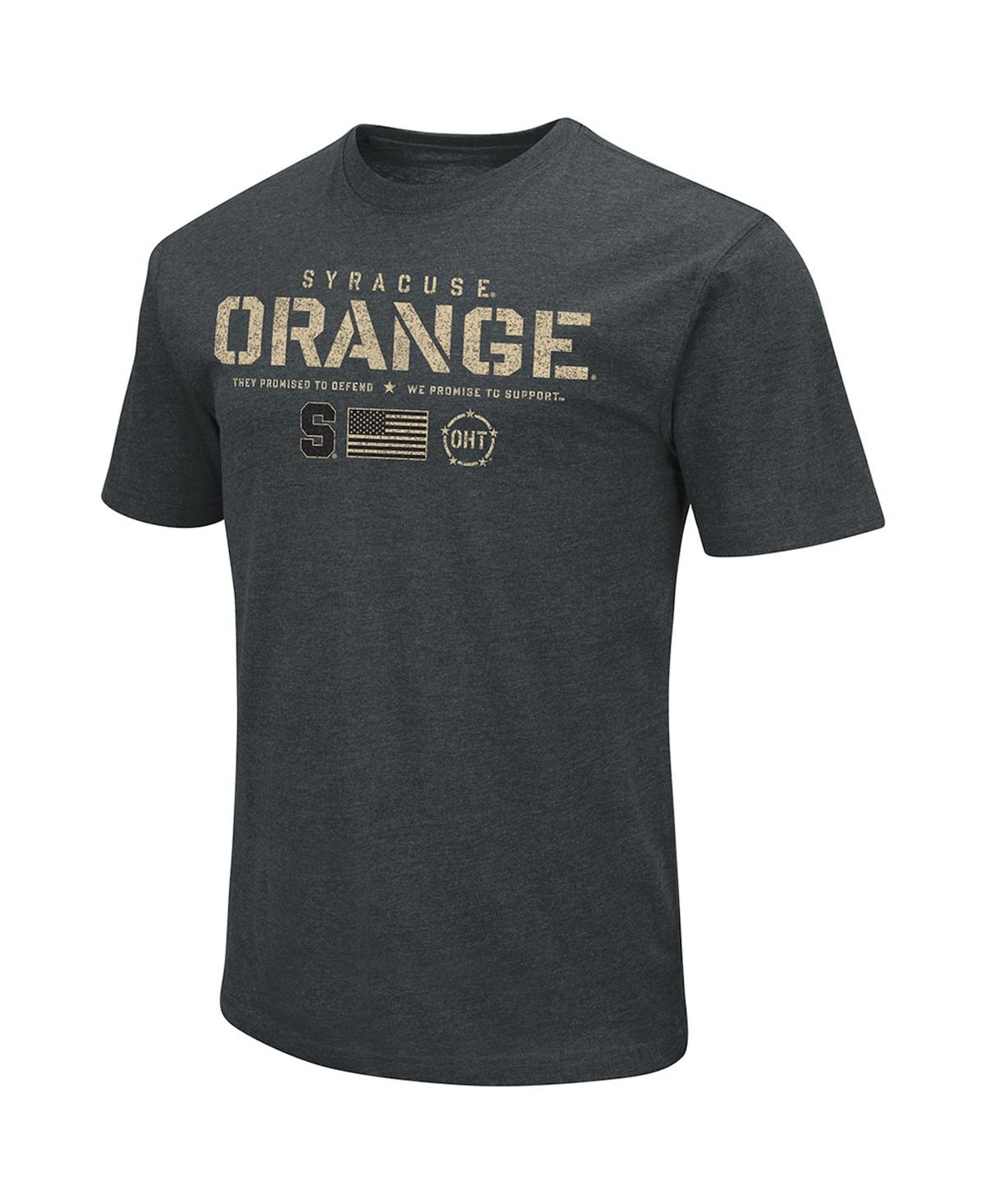 Shop Colosseum Men's  Heathered Black Syracuse Orange Oht Military-inspired Appreciation Flag 2.0 T-shirt