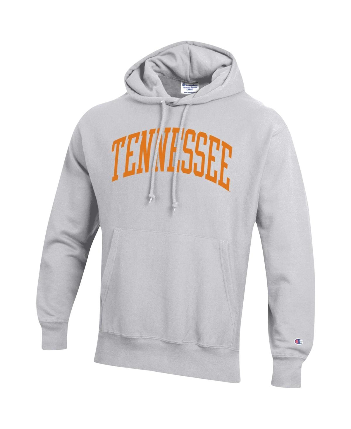 Men's ChampionTennessee Volunteers Team Arch Reverse Weave Pullover Hoodie - Heathered Gray