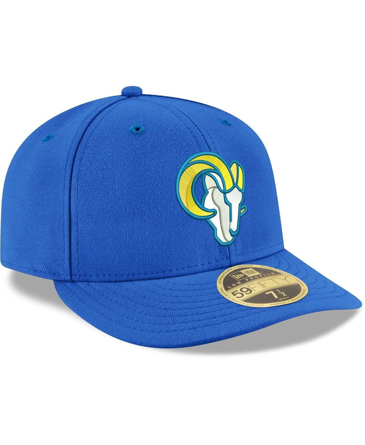 Shop New Era Men's  Royal Los Angeles Rams Omaha Low Profile 59fifty Fitted Team Hat