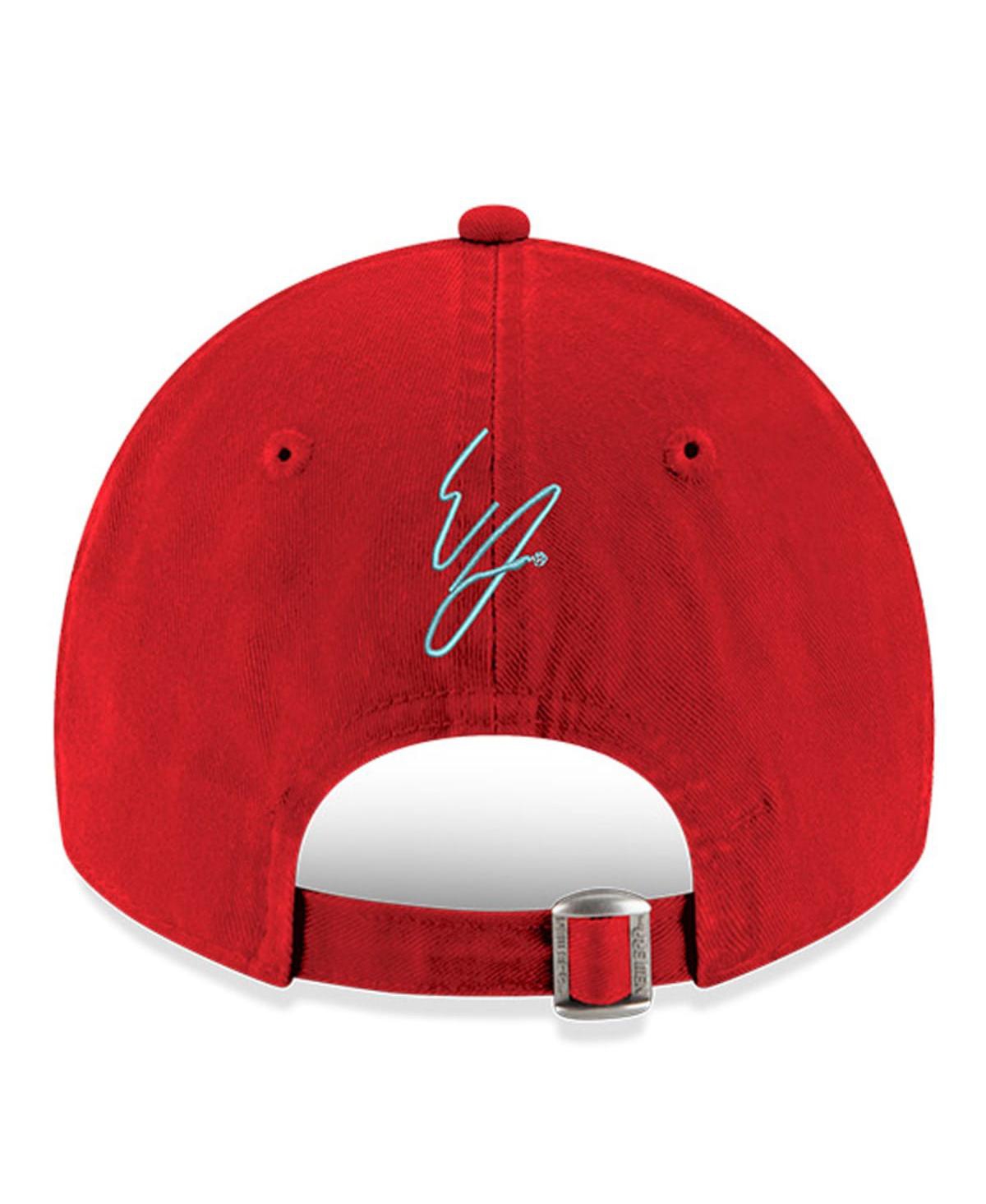 New Era Red Erik Jones Enzyme Washed 9twenty Adjustable Hat In Red
