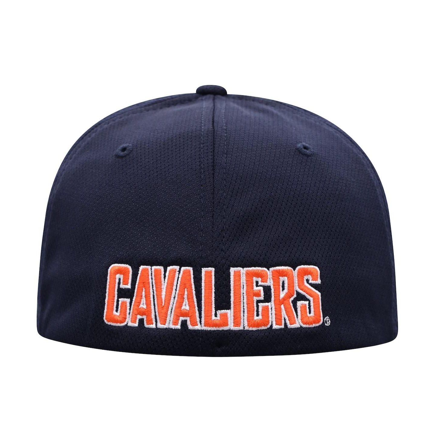 Мужская кепка Top of the World Navy Virginia Cavaliers Reflex Logo Flex Hat — фото 5