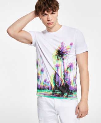 GUESS - Men's Abstract Palm Tree T-Shirt