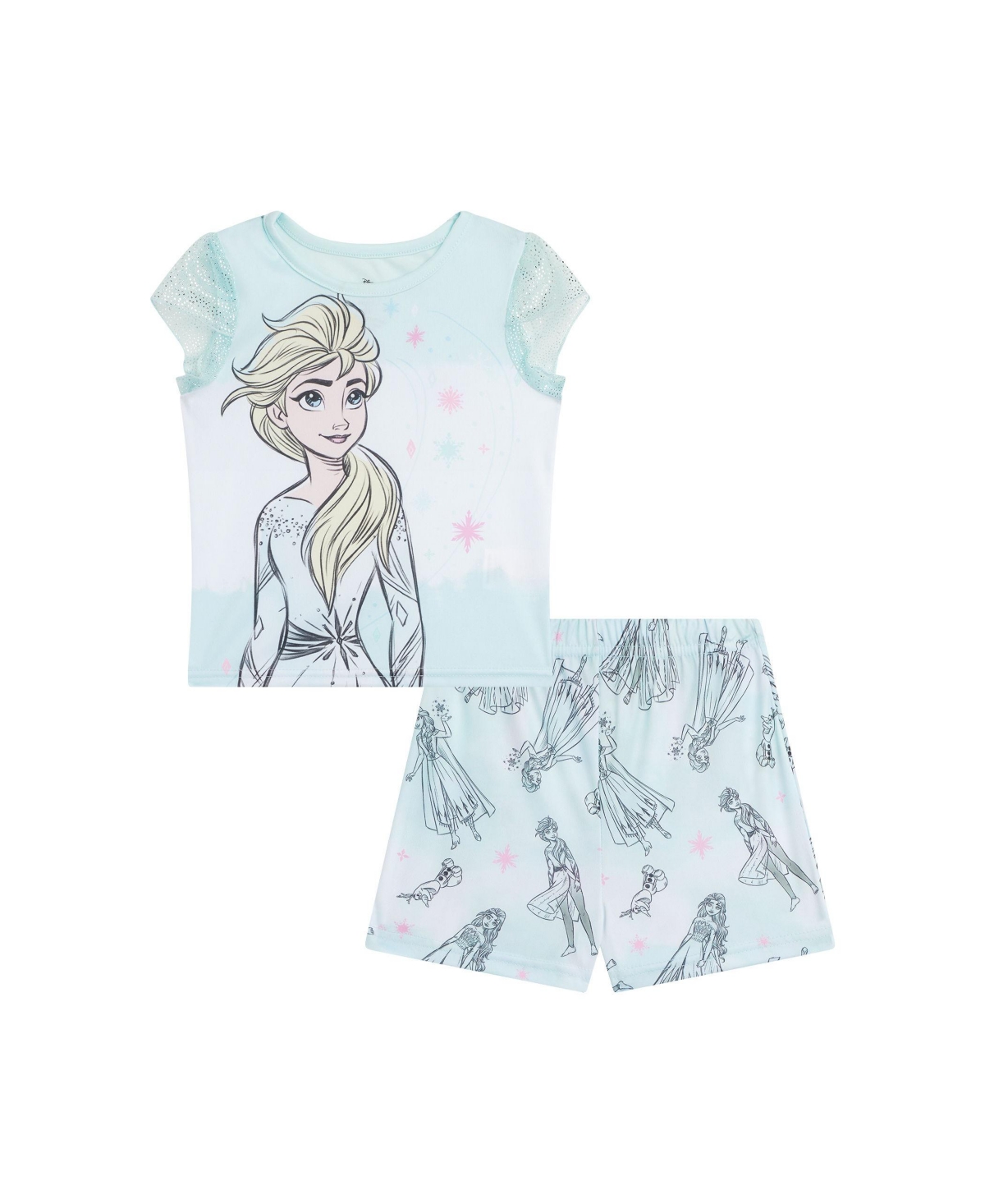 Frozen Little Girls  Top And Shorts Set, 2-piece In Assorted