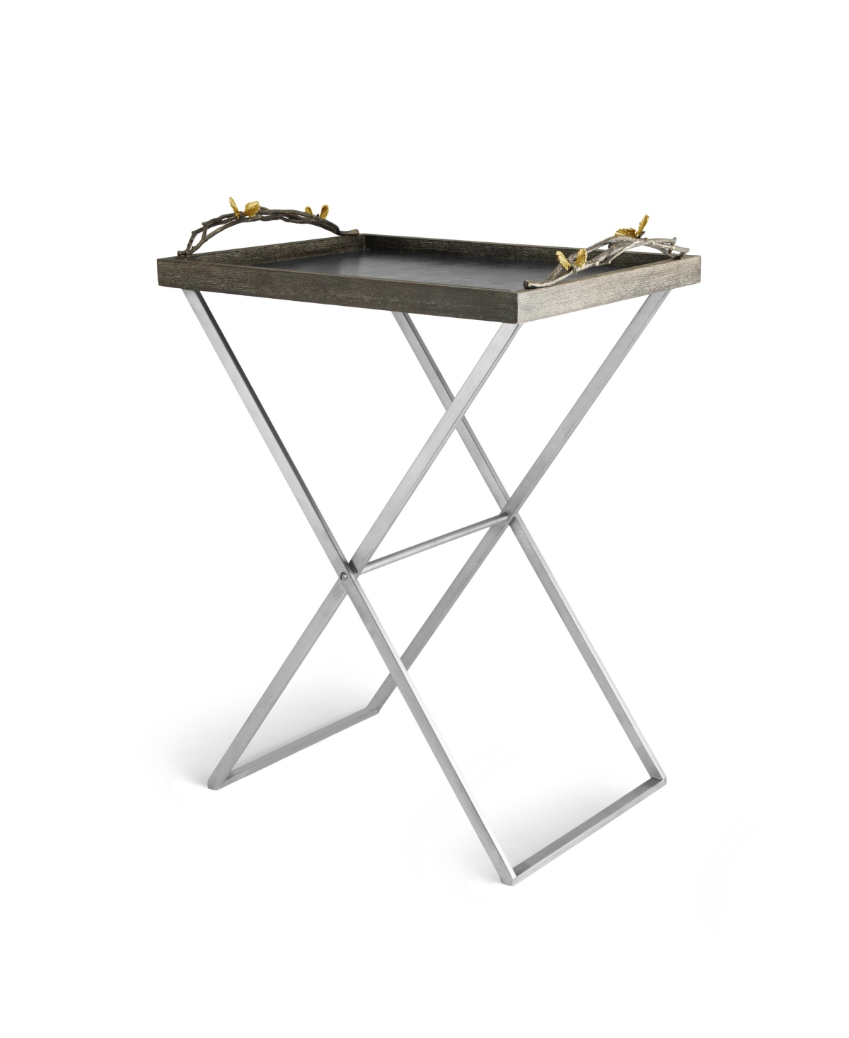 Butterfly Ginkgo Butler Tray Stand