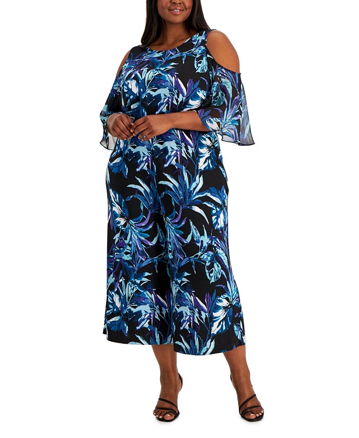 Macys cold shoulder jumpsuit sale