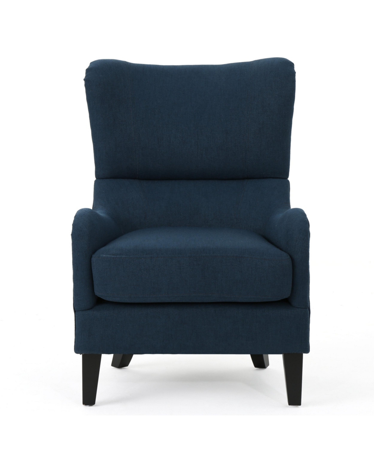 Noble House Quentin Sofa Chair In Navy Blue