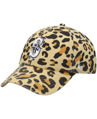 '47 Brand Women's '47 Seattle Mariners Tan Bagheera Cheetah Clean Up ...