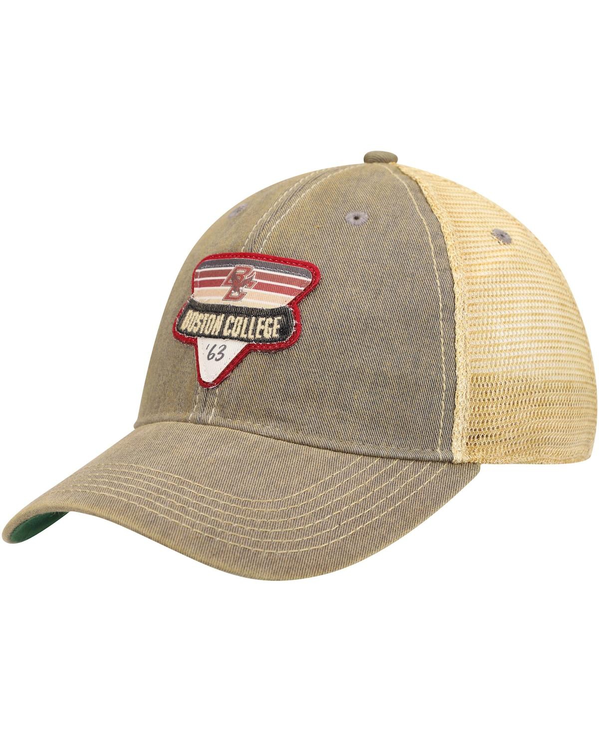 Men's Gray Boston College Eagles Legacy Point Old Favorite Trucker Snapback Hat - Gray