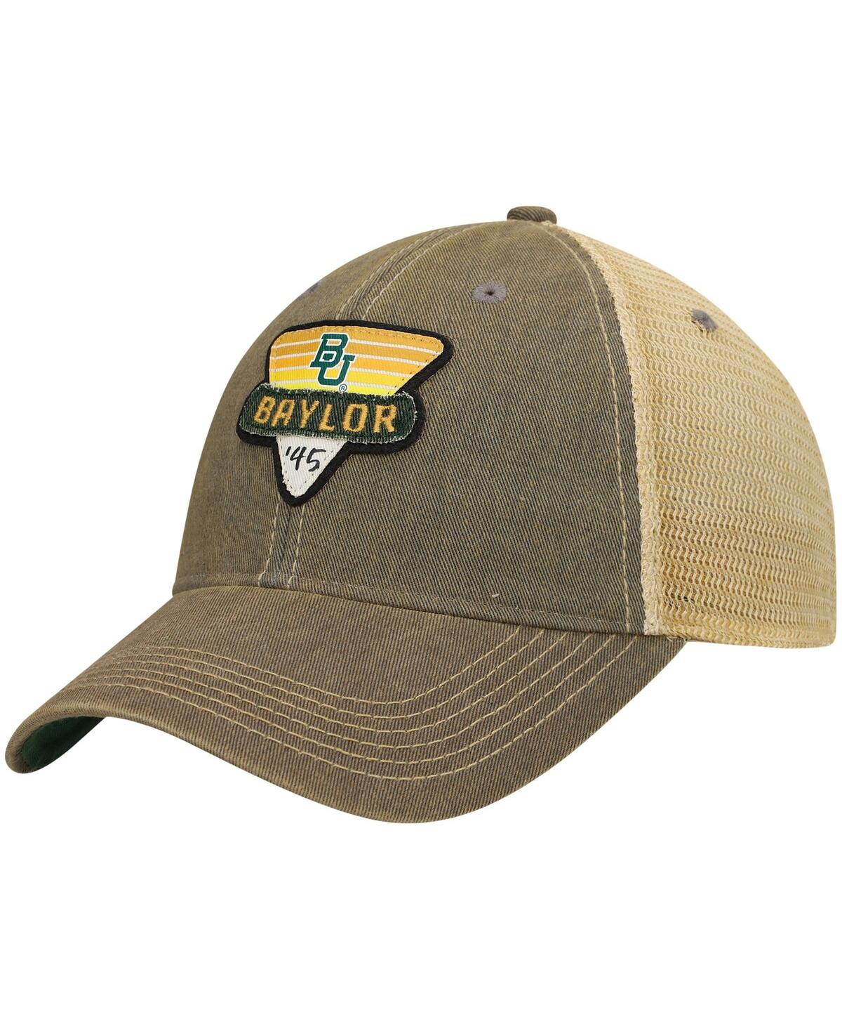 LEGACY ATHLETIC MEN'S GRAY BAYLOR BEARS LEGACY POINT OLD FAVORITE TRUCKER SNAPBACK HAT 