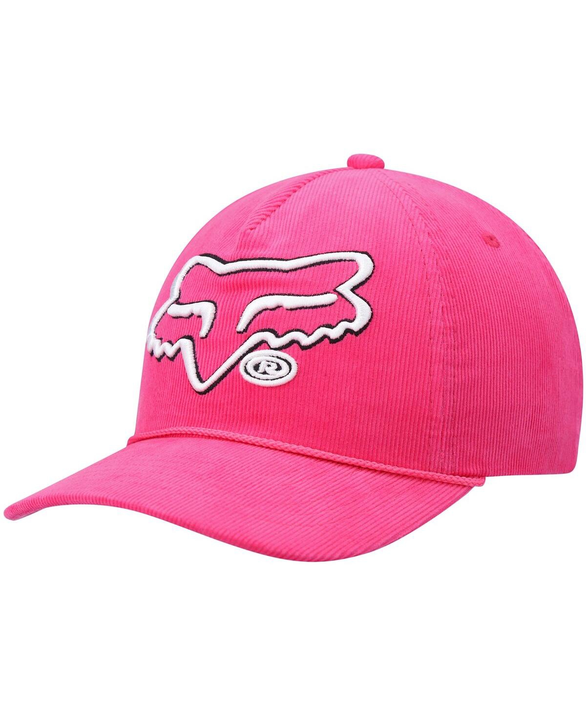 Shop Fox Men's Pink  Racing Brushed Snapback Hat