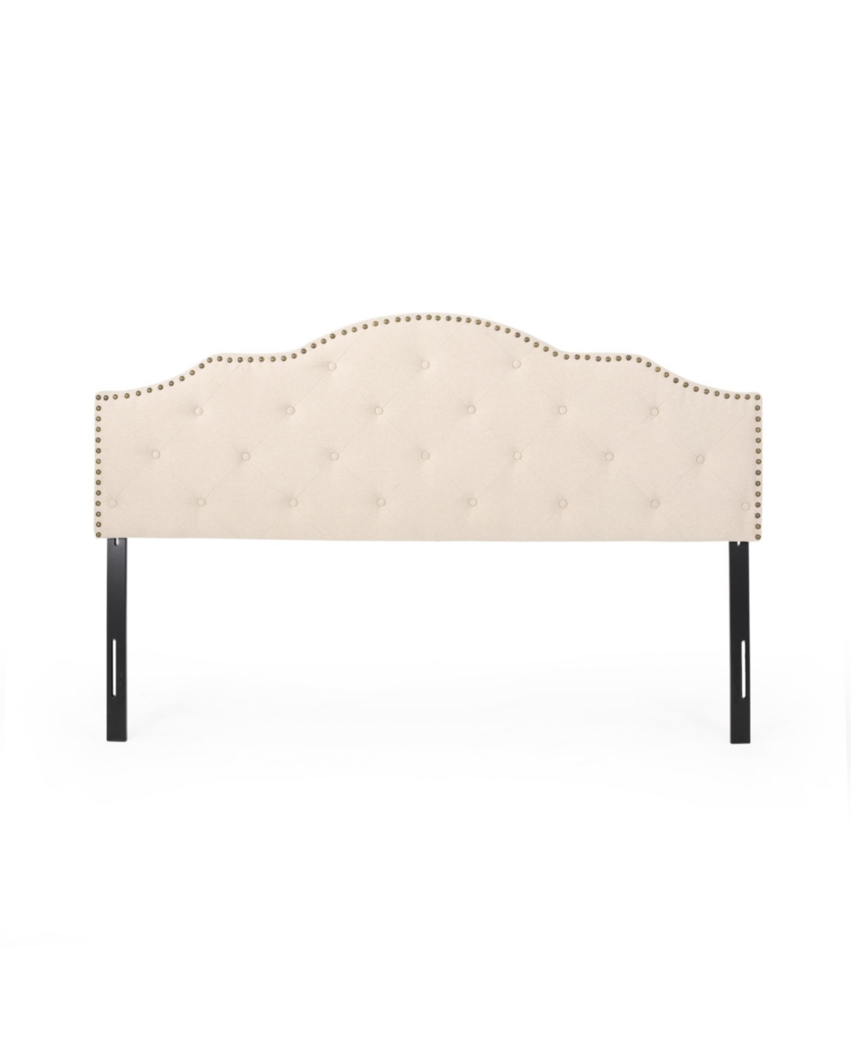 Shop Noble House Cordeaux Contemporary Upholstered Headboard, King And California King In Beige