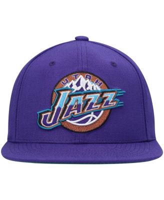 Men's Purple Utah Jazz Hardwood Classics Team Ground 2.0 Snapback Hat