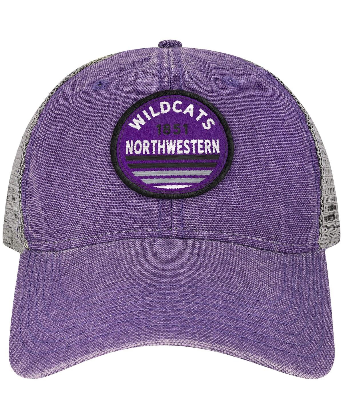Shop Legacy Athletic Men's Purple Northwestern Wildcats Sunset Dashboard Trucker Snapback Hat
