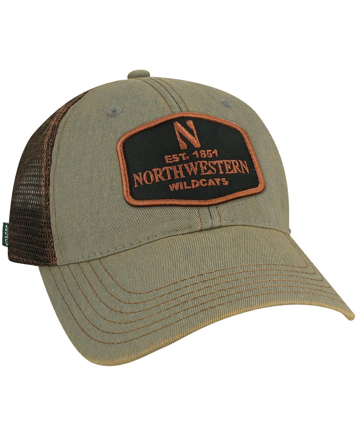 Shop Legacy Athletic Men's Gray Northwestern Wildcats Practice Old Favorite Trucker Snapback Hat
