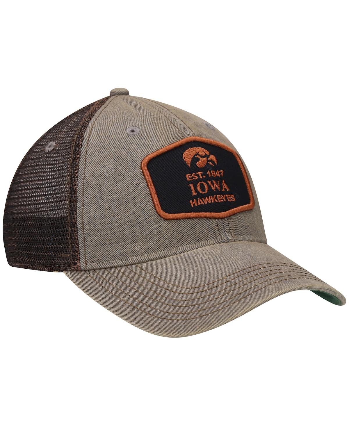 Shop Legacy Athletic Men's Gray Iowa Hawkeyes Legacy Practice Old Favorite Trucker Snapback Hat