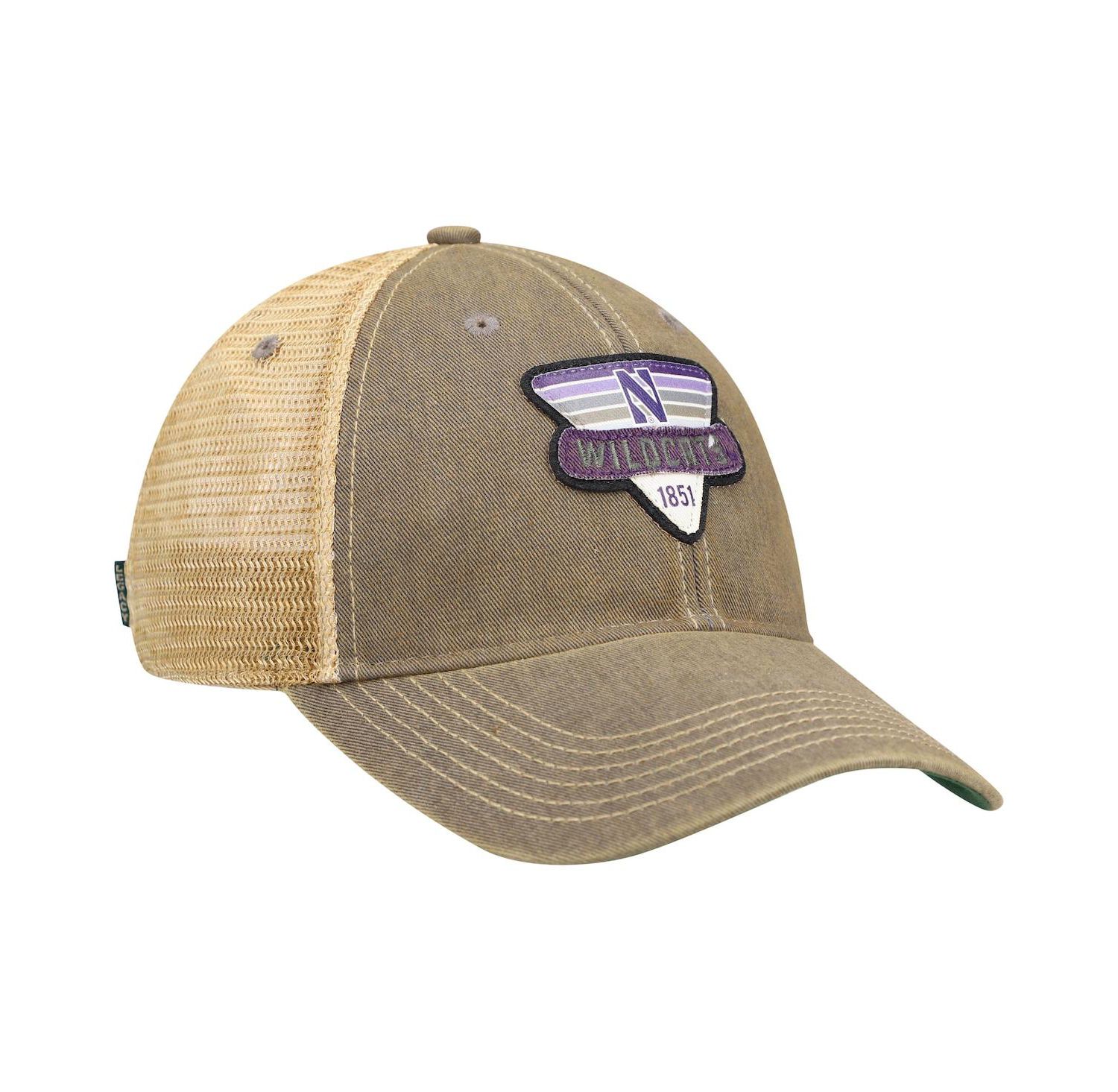 Men's Gray Northwestern Wildcats Legacy Point Old Favorite Trucker Snapback Hat