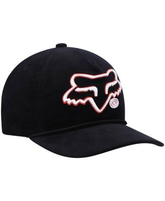 Men's Black Racing Brushed Snapback Hat