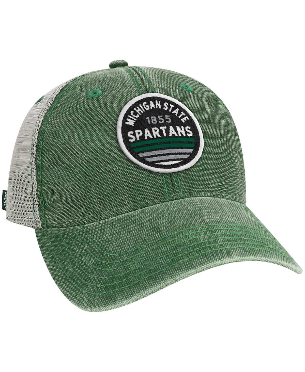 Shop Legacy Athletic Men's Green Michigan State Spartans Sunset Dashboard Trucker Snapback Hat