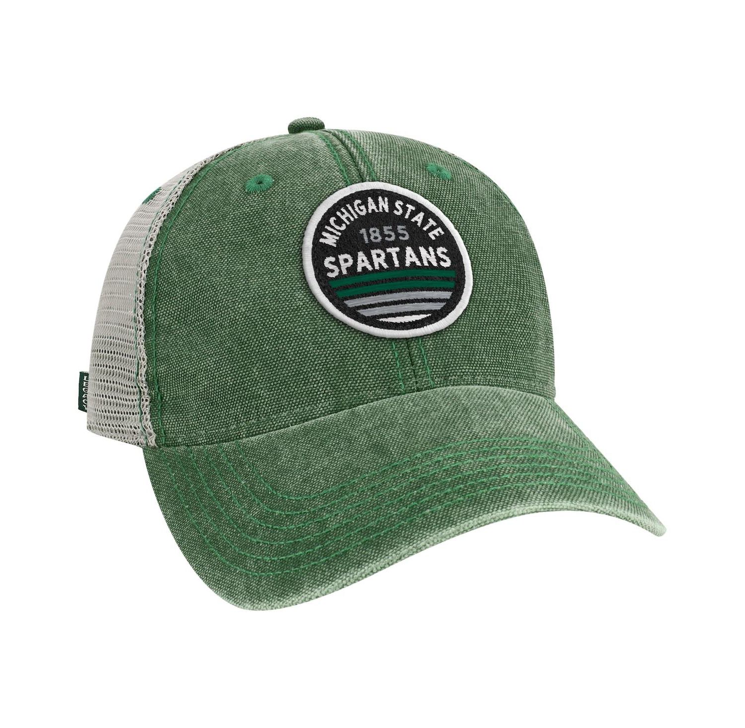 Men's Green Michigan State Spartans Sunset Dashboard Trucker Snapback Hat