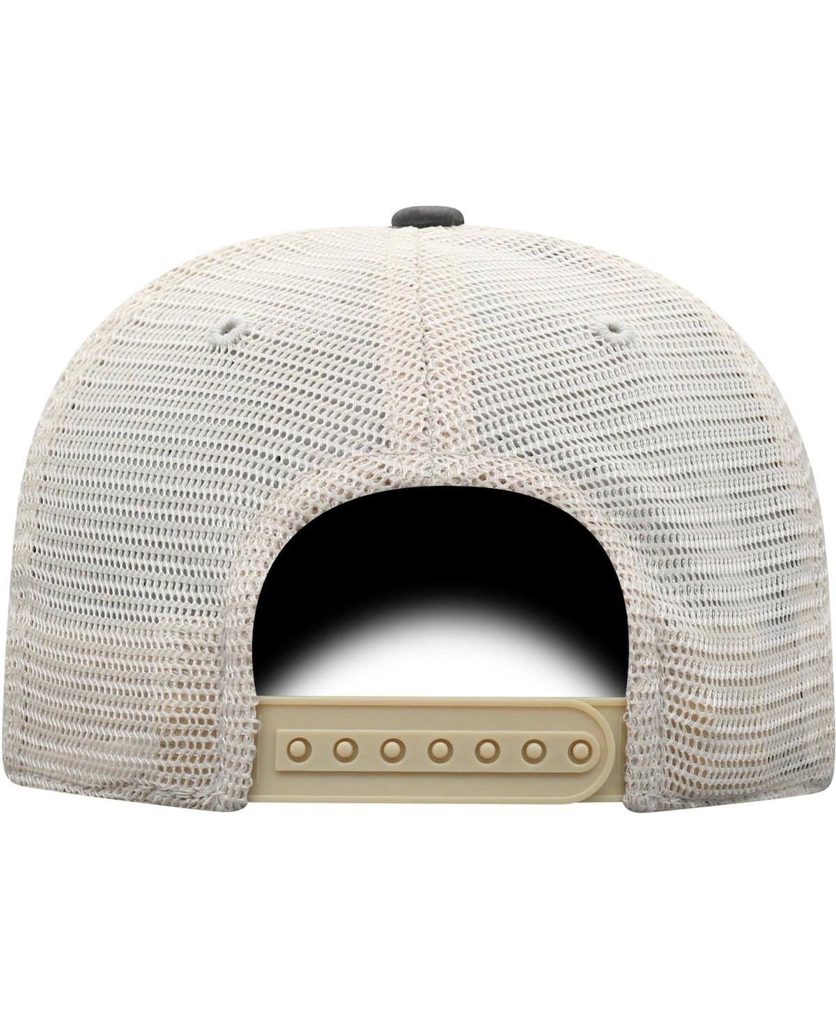 Top Of The World Brown Mcneese State Cowboys Scat Mesh Trucker Snapback Hat In Brown