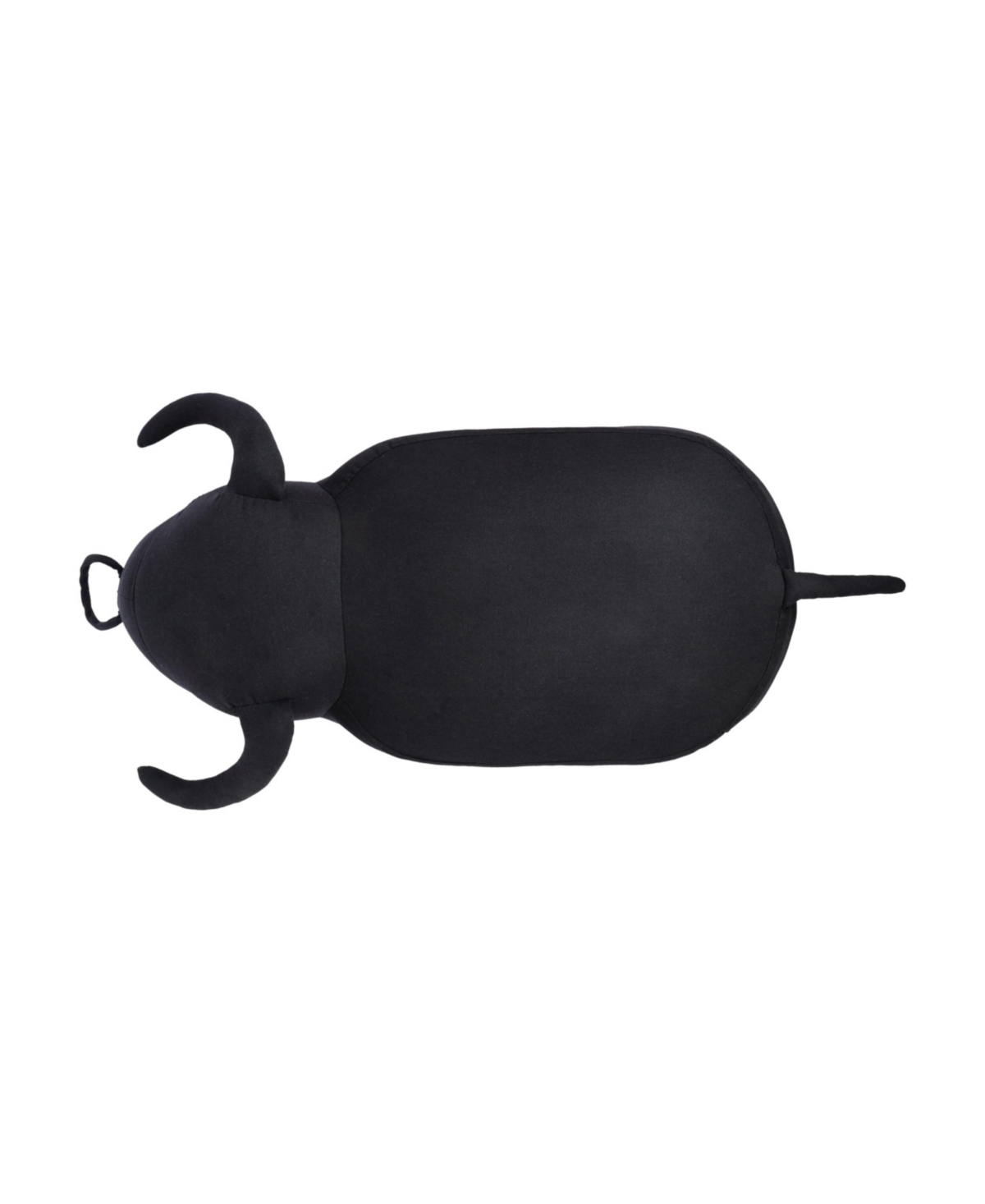 Noble House Clawson Contemporary Kids Bull Ottoman In Black