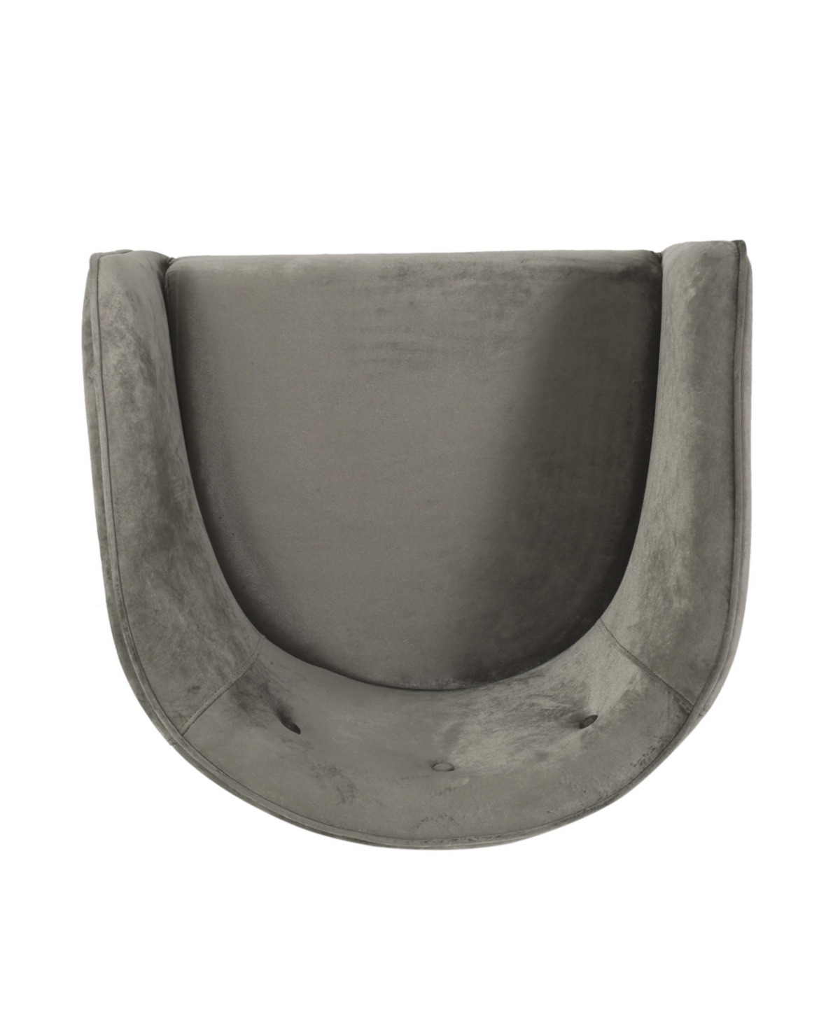 Noble House Deshler Modern Glam Tufted Velvet Dining Chair In Gray