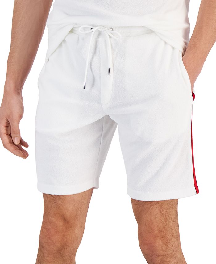 Michael Kors Men's Racing Stripe Terry Shorts, Created for Macy's & Reviews  - Shorts - Men - Macy's