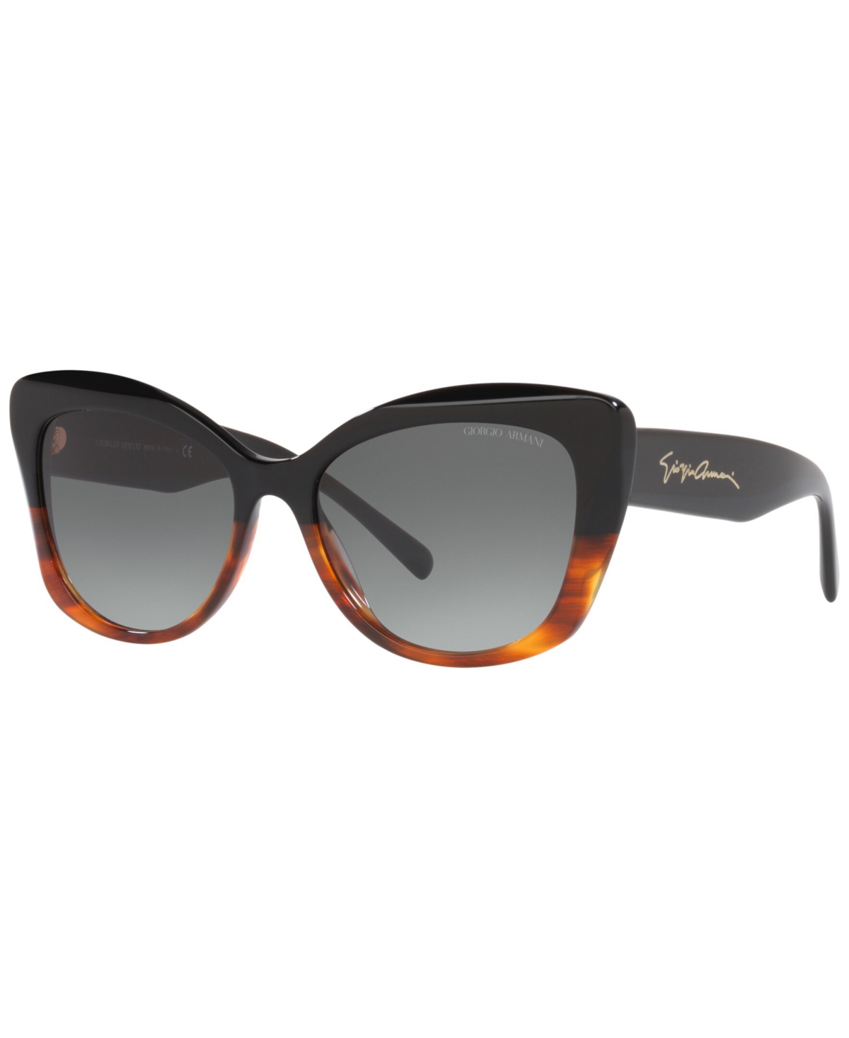 Giorgio Armani Women's Sunglasses, 56 In Black,striped Brown