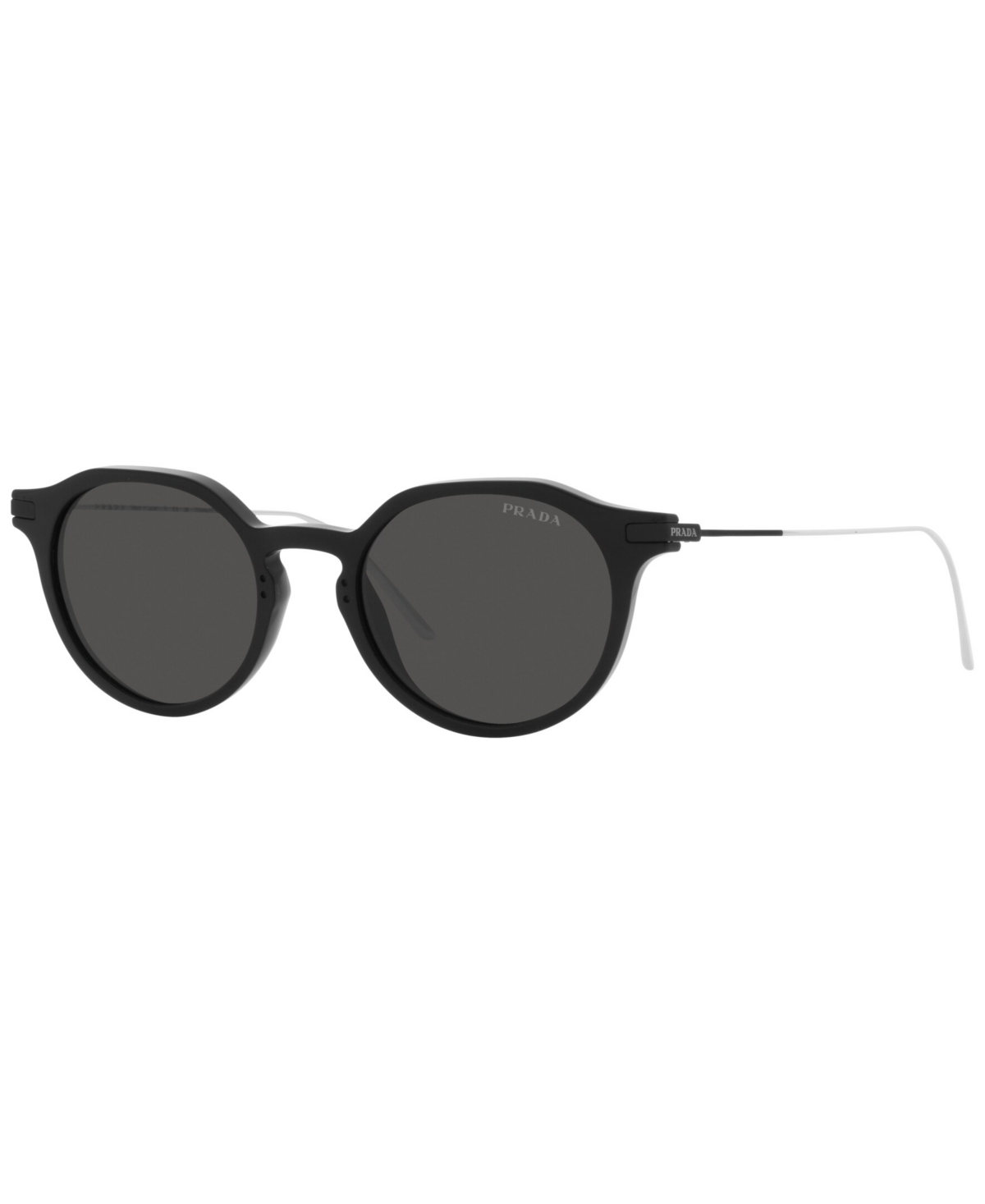 Shop Prada Men's Sunglasses, 51 In Black