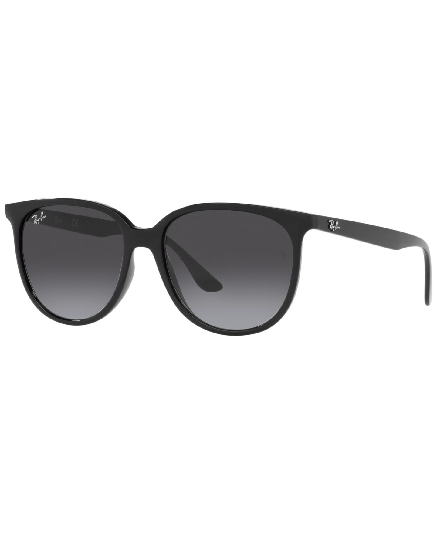 Женские солнцезащитные очки Ray-Ban Low Bridge Fit Sunglasses, Rb4378 54, цвет: Чёрный — фото 1