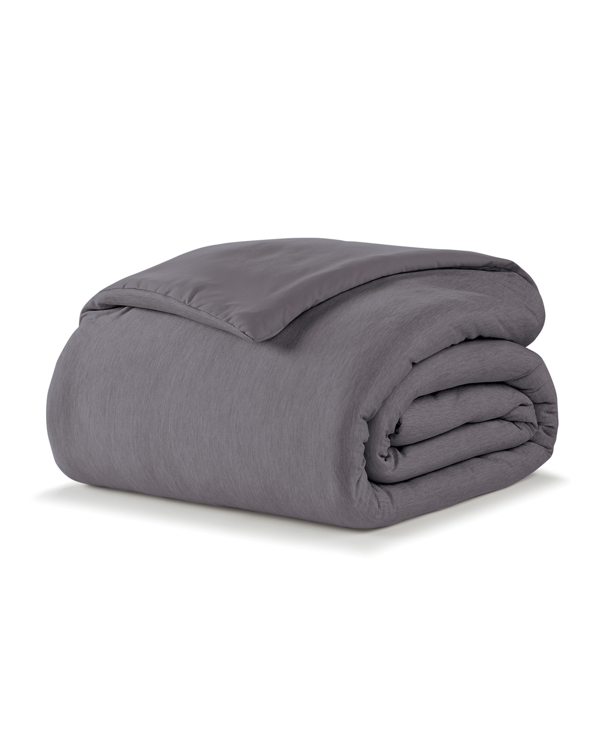 Ella Jayne Cooling Jersey Down-alternative Comforter, Full/queen In Charcoal