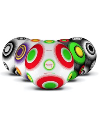 Millenti Soccer Balls Size 5 - Reverse Bend-It Soccer Ball Curving Ball With High Visibility Easy To Track Designs Red Football Ball Sb0405rd