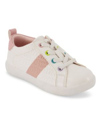 Kenneth Cole New York Toddler Girls Elastic Lace Logo Sneakers - Macy's