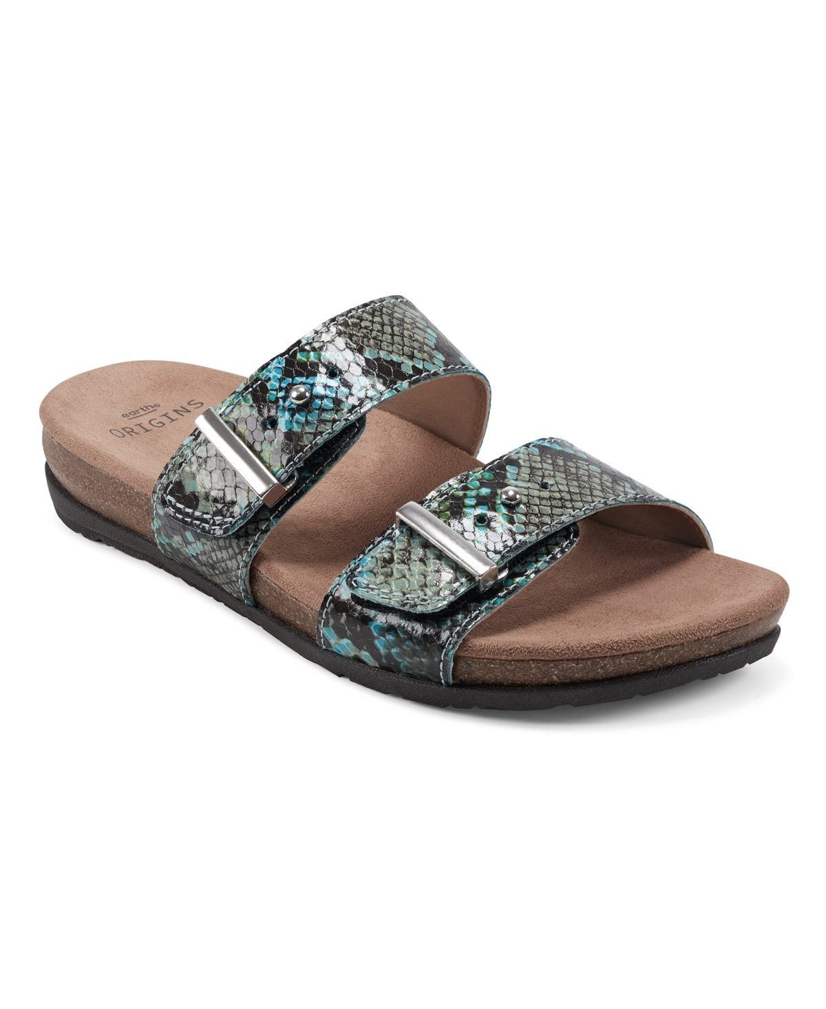 Earth Origins Women's Orra Casual Sandals Women's Shoes In Teal Multi- Synethic