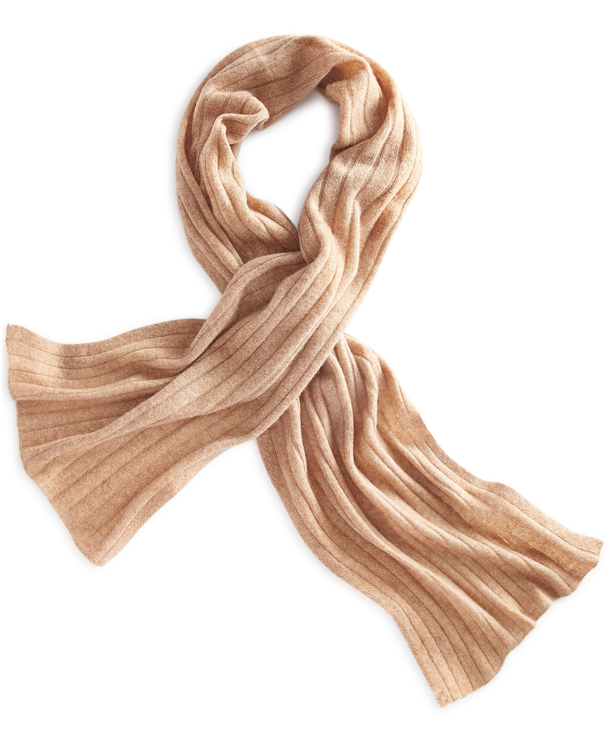 Charter Club Ribbed 100% Cashmere Scarf, Created for Macy's