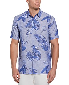 Men's Big & Tall Tropical-Print Shirt