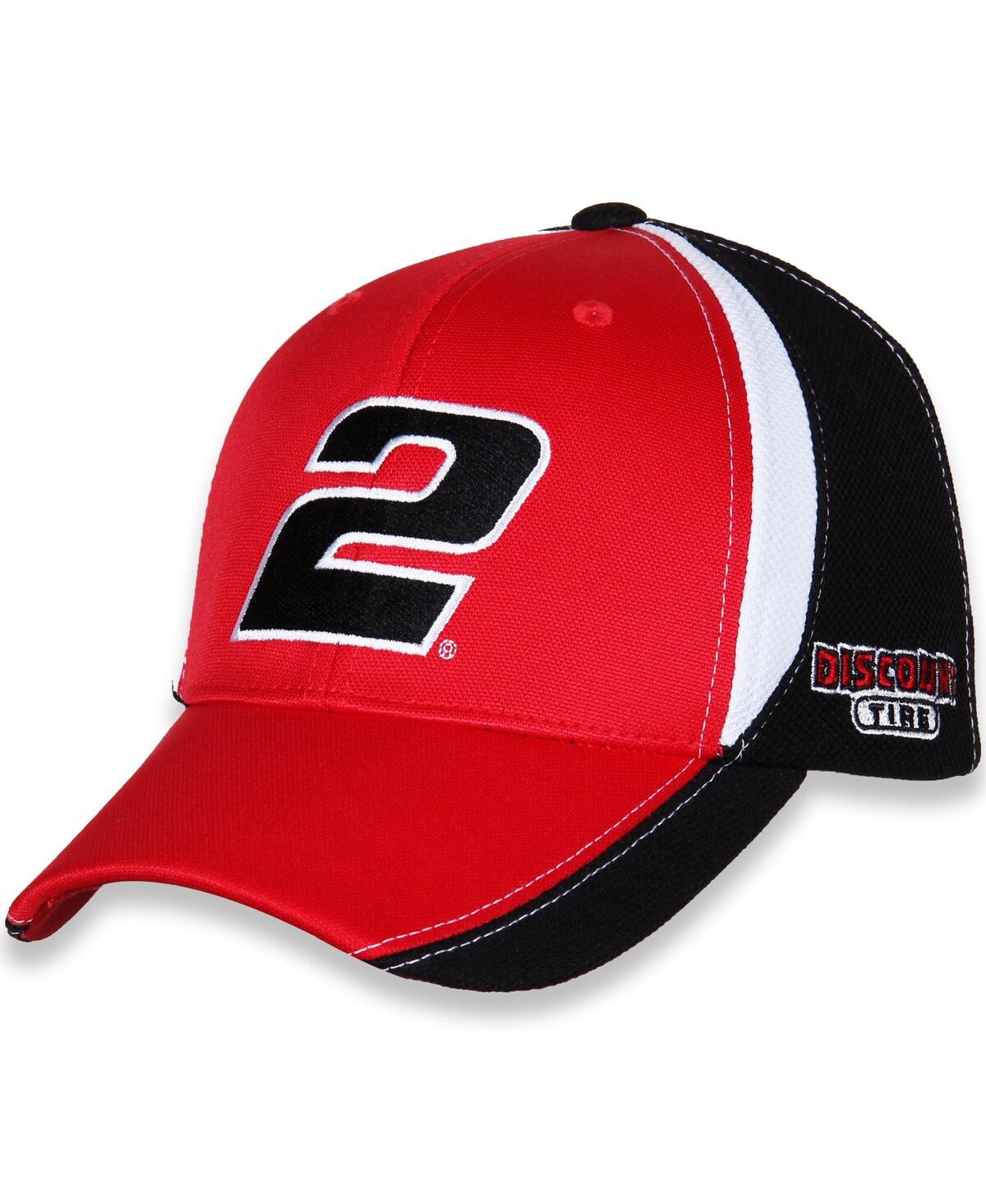 Team Penske Men's  Red, Black Austin Cindric Discount Tire Number Performance Adjustable Hat In Black,red