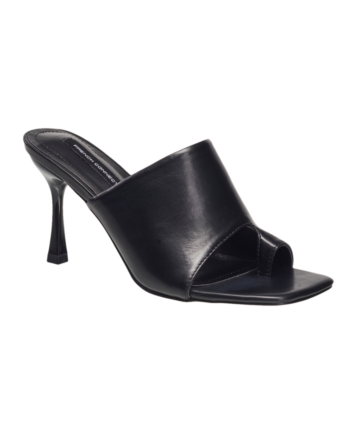 Shop French Connection Women's Kelly High Heel Slide Sandals In Black