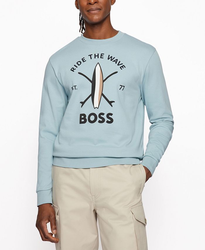 Naar de waarheid Voorvoegsel stem Hugo Boss BOSS Men's Relaxed-Fit Sweatshirt & Reviews - Hugo Boss - Men -  Macy's