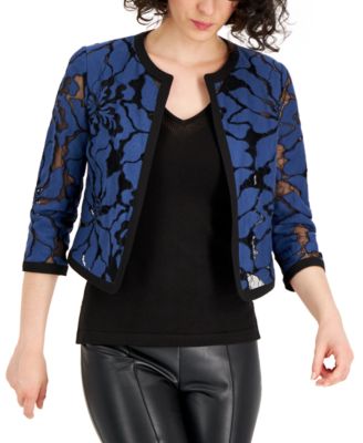 Anne Klein Women's Floral Lace Cardigan 