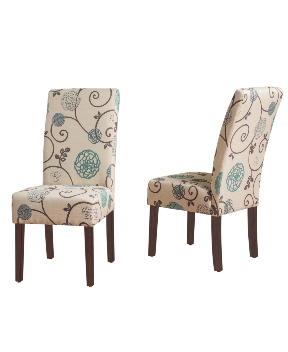 NOBLE HOUSE PERTICA CONTEMPORARY FABRIC DINING CHAIRS SET, 2 PIECE