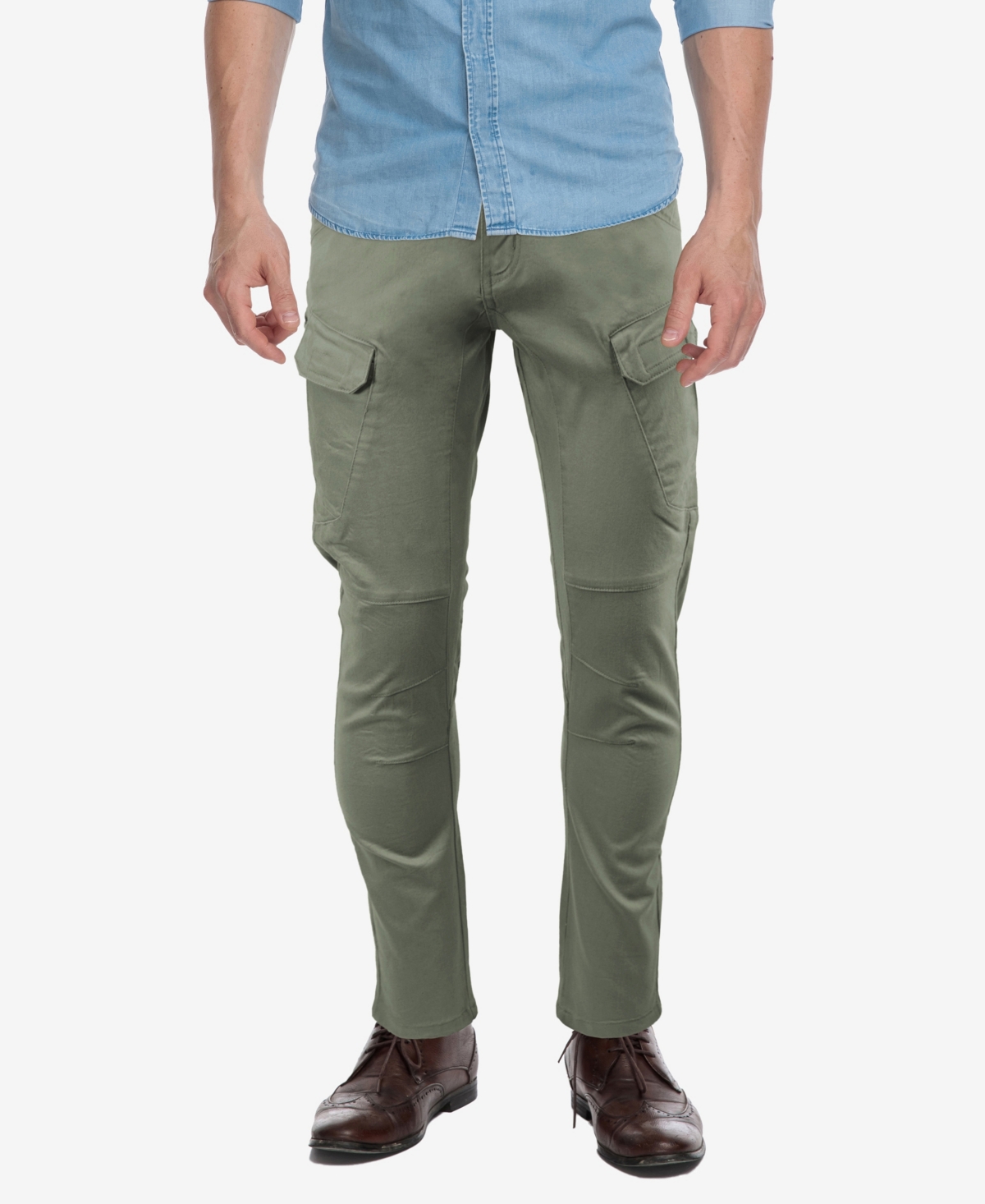 X-ray X Ray Men's Slim Look Cargo Pants In Green