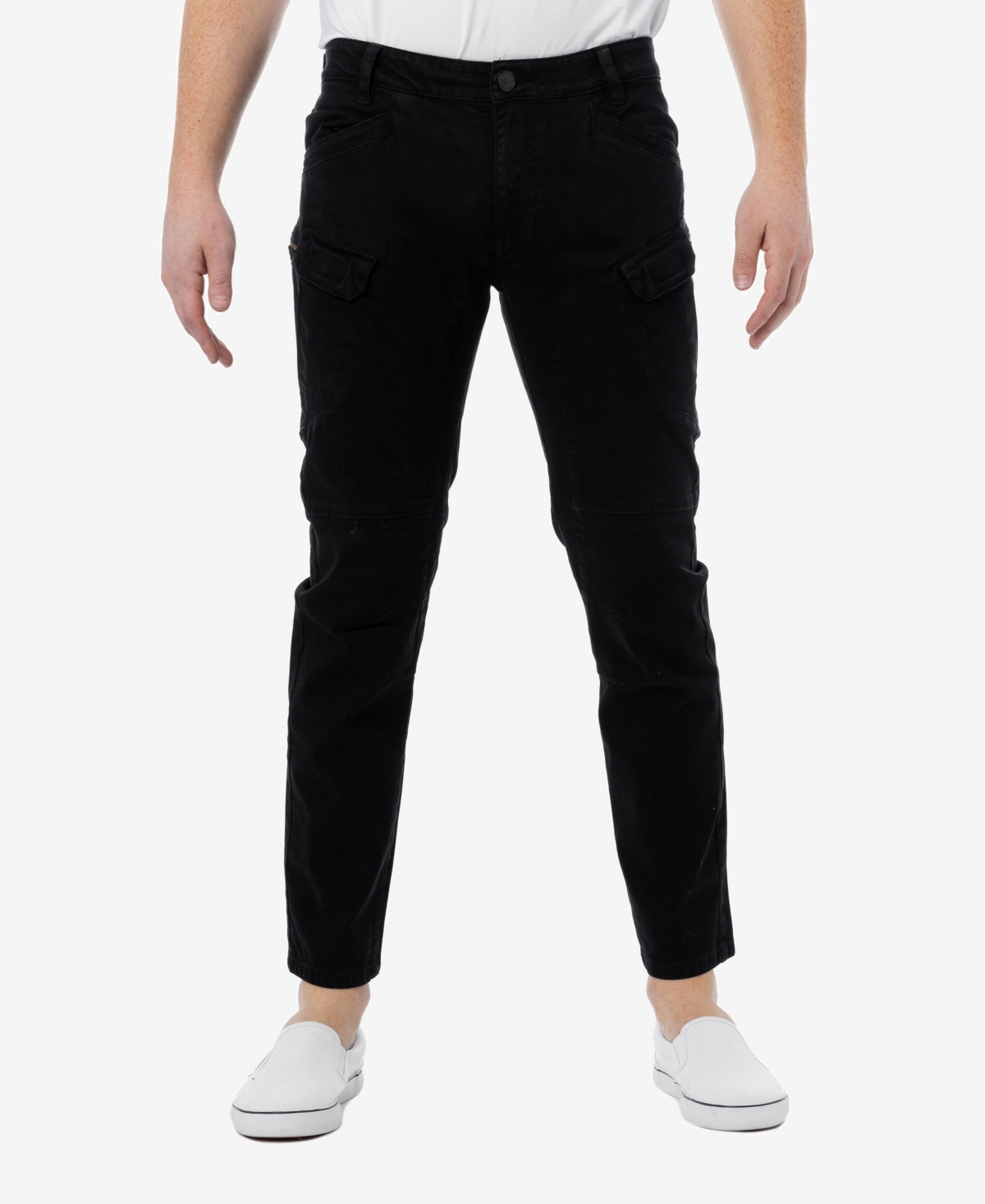 X-ray Stretch Twill Slim Fit Cargo Pants In Black