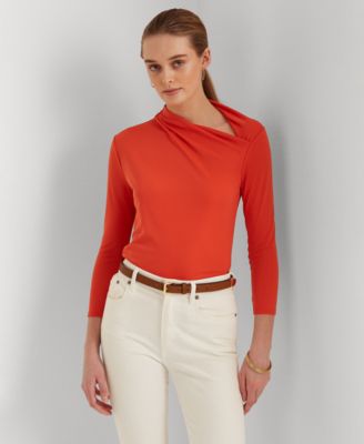 Lauren Ralph Lauren - Asymmetrical Mockneck Top