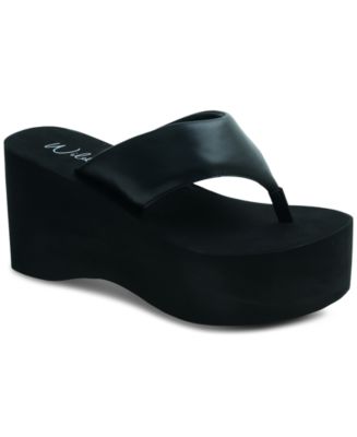 Wild Pair Naomie Thong Platform Wedge Sandals, Created for