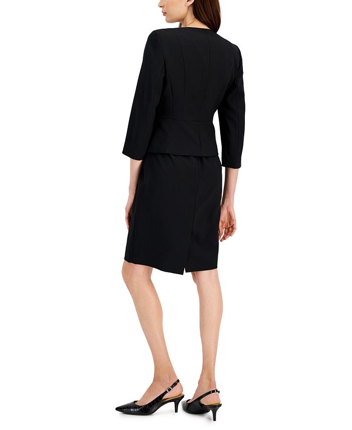 Le Suit Women's Open-Front Sheath Dress Suit, Regular and Petite Sizes ...