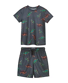 Toddler Boys All Over Print T-shirt and Shorts, 2 Piece Set