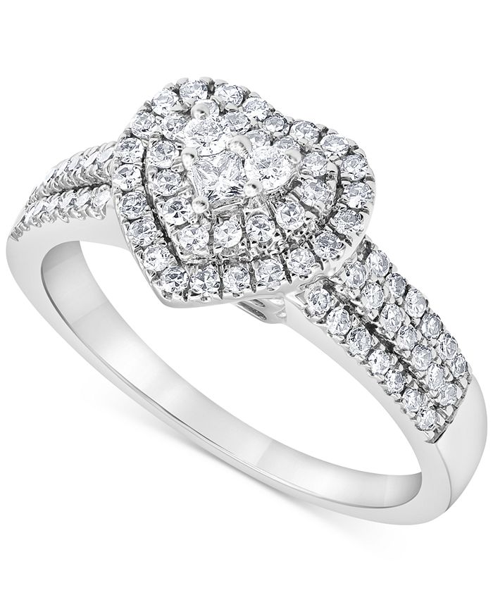 Macy's diamond clearance heart ring