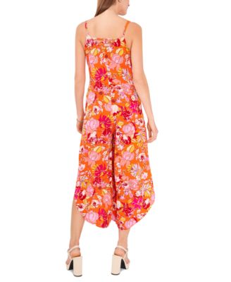 vince camuto floral jumpsuit