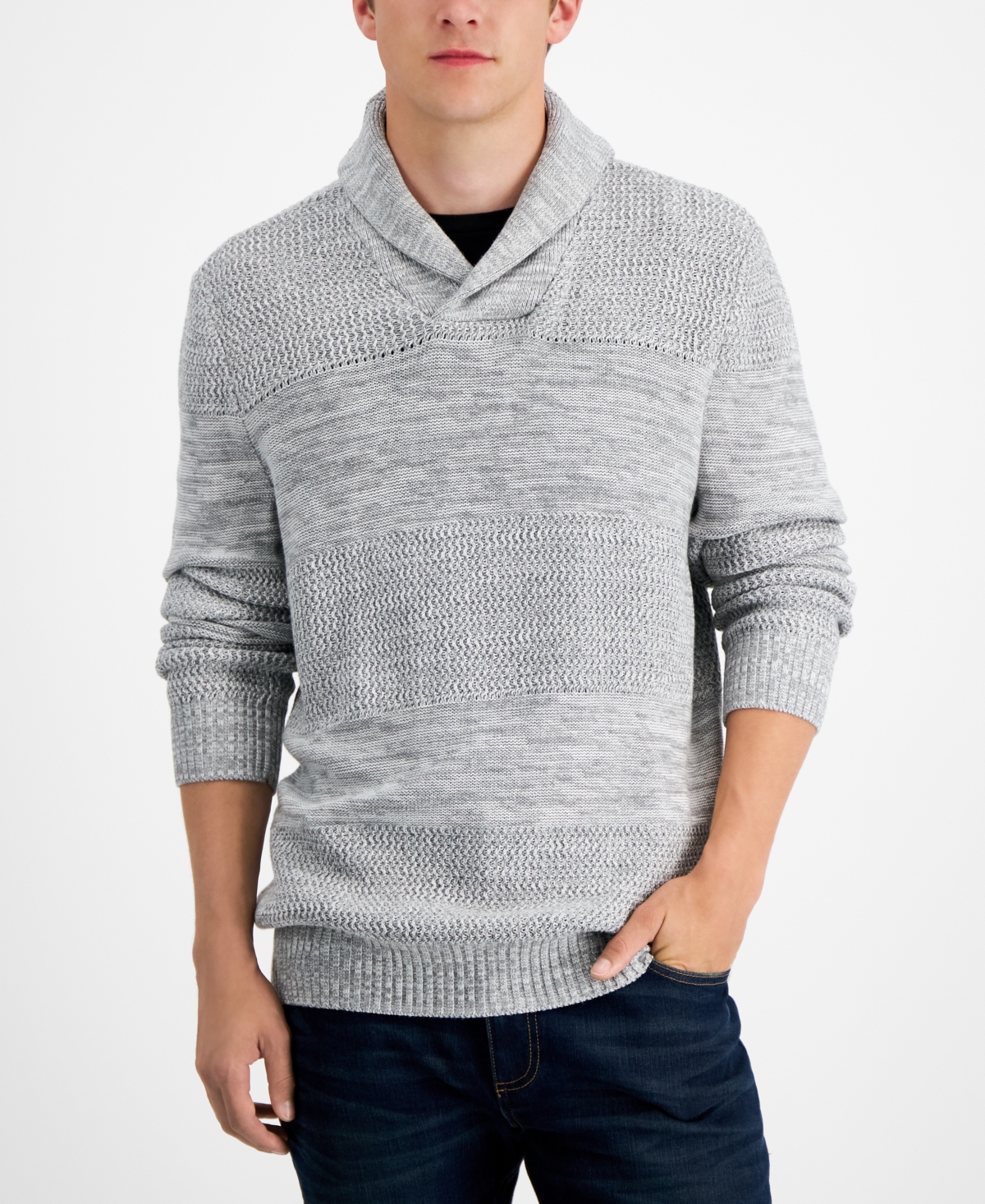 Macy s shawl store collar sweater